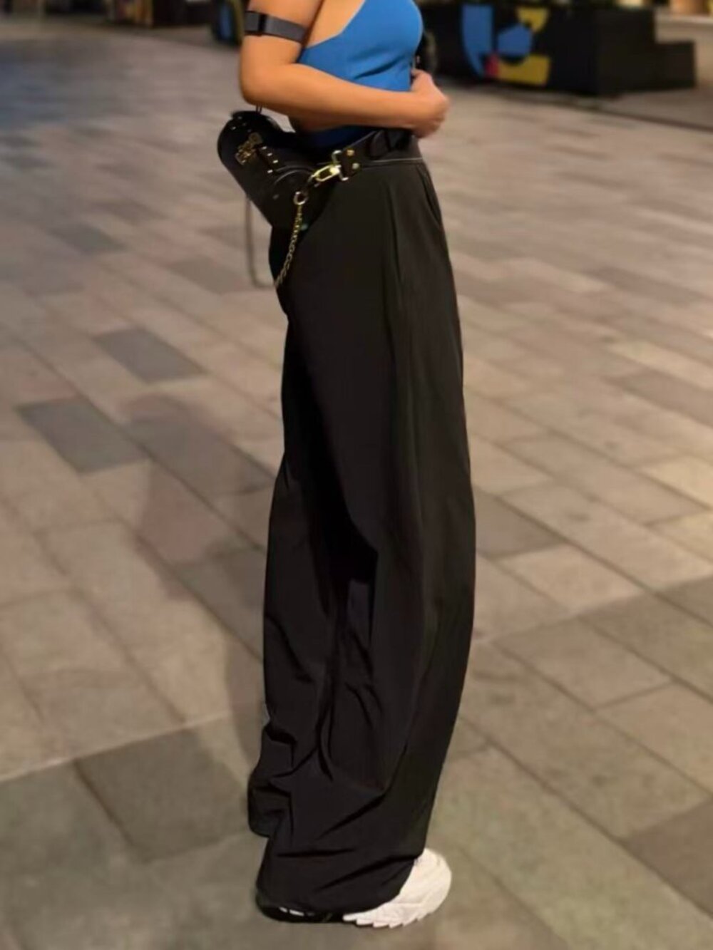 NWT ALO Yoga Suit Up Trousers 🏆 Popular Black Casual Pants with Elastic Waist - Picture 7 of 7